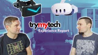 trymytech Erfahrungsbericht: Pimax Crystal vs. Quest 3 vs. Reverb G2 - VR Experience Dormagen