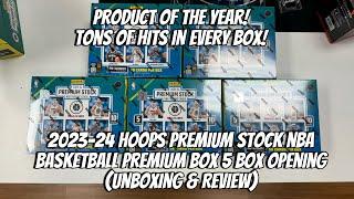 2023-24 Hoops Premium Stock NBA Basketball Opening (Unboxing & Review) Best Product Ever!