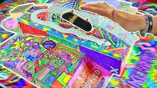 WORLDS MOST COLORFUL DIY FINGERBOARD SKATE PARK