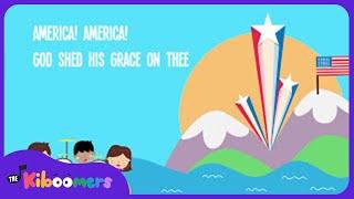 America the Beautiful Lyric Video - The Kiboomers Preschool Songs & Nursery Rhymes