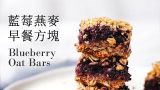 Vegan Blueberry Oat Breakfast Bars (Perfect as snacks too!)