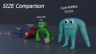 GARTEN OF BANBAN 1-6 All monsters size and height comparison