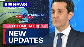 Tropical Cyclone Alfred: Queensland Premier David Crisafulli provides update | 9 News Australia