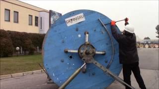 How to load and unload iron or wooden reels