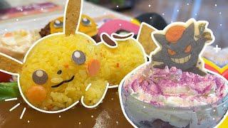 only eating pokemon foods for a day  japan vlog 2023  halloween at the pokemon cafe!