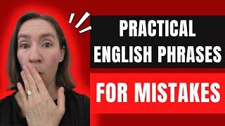 How to Talk About Mistakes in English (Practical Phrases)