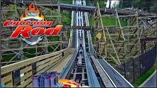 Lightning Rod HD Front Seat On Ride POV & Review RMC Wood Launch Coaster At Dollywood