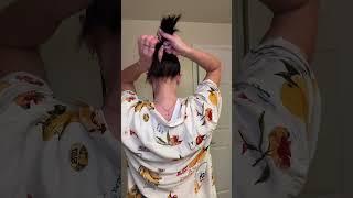 Slicked bun for wash day! #slickback #easyhairstyles