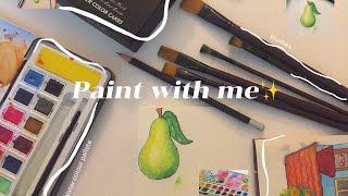 Watercolor painting as a beginner   𐙚  |peakreative