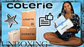 COTERIE UNBOXING - TWIN MOM - 1ST IMPRESSIONS - DISPOSABLE - HYPERALLERGENIC #diapers #twinmom