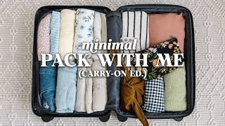 Minimalist PACK WITH ME | 10 Days In A Carry-On
