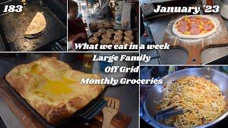 What we Eat in a Week - Large Family, Homeschool, Off Grid, Monthly + Groceries | Australia 183