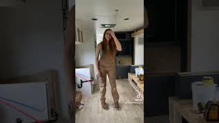 Flooring is installed  #diy #rvproject #rvmakeover #rvrepair #rv