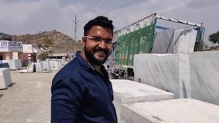 Indian white Marble jajar wholsale price in rajnagar Marble Mandi in india