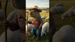 Capybara Sheep #ai #hewan #cute #capybara #domba #fyp #viral #memes #masbro #animals #funny