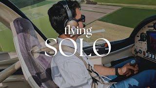 Solo Flight - Private Pilot Training at Lelystad Airport | Aquila A210 | ATC Audio