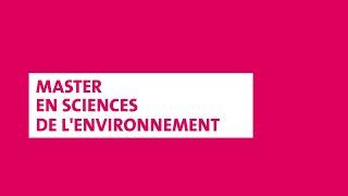 Master en sciences de l'environnement