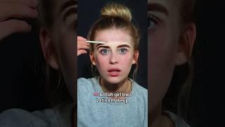 British girl tries Latina Makeup #makeupfunny  #trendingonshorts #makeuptutorial #latinamakeup