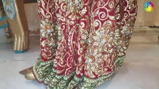 Heavy Bridal Wear Designer Saree in Zari Work & Stone Work || Zarang Saree || #zarangsaree