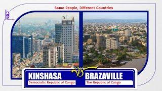 Brazzaville, Congo vs Kinshasa, DR Congo #kinshasa #brazzaville #africancity #lingala #swahili