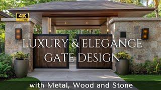 Luxury Gate Designs: Timeless Elegance and Beauty in Metal, Wood, and Stone for a Grand Entrance