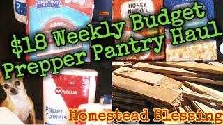 $18 Weekly Prepper Pantry Haul/Massive Egg Inflation #emergencyfood