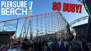 Blackpool Pleasure Beach Updates Summer 2024 | A VERY BUSY Late Night Riding!