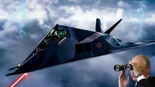 Russian superiority! Putin's new generation stealth fighter jet destroys Ukrainian military base