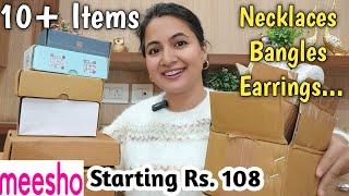 Meesho Jewellery Haul | Meesho Necklaces , Bangles and Earrings Haul | Meesho Haul | Neema's Talk |