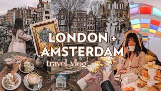 LONDON + AMSTERDAM VLOG || turning older, luxury and vintage shopping, + more fun activities! ️