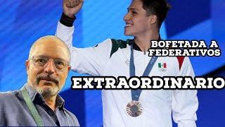  ¡Osmar Olvera extraodinario! Gana su segunda medalla en París 2024 y calla a federativos rémoras