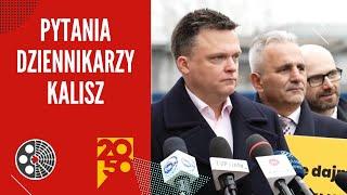 Szymon Hołownia - pytania dziennikarzy, Kalisz