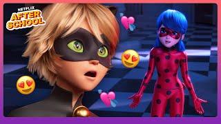 Every Time Cat Noir Crushes on Ladybug  Miraculous: Ladybug & Cat Noir, The Movie | Netflix