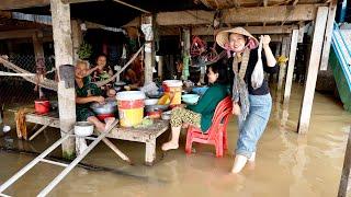 Mưa Bão làm nước sông Mê Kông dâng cao gây ngập nhà người dân tại các xã Biên Giới | DU LỊCH ẨM THỰC