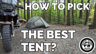 How To Choose A Tent For MotoCamping