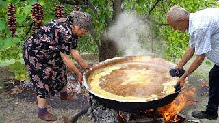 AZERBIJAN Mulberry Fruit Garden and Harvest - How To Make MULBERRY Molasses