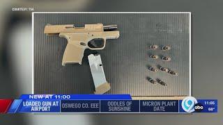 Loaded gun confiscated by TSA at Syracuse airport