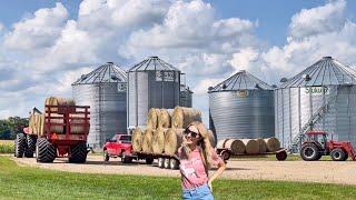 How much Hay?! Hauling Bales, Barn is Full!