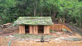 Episode 67 - Building a house, making wooden planks, roofing from palm leaves