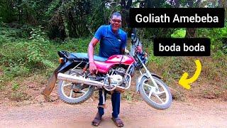 Goliath wa Bungoma anabeba boda anatembea nayo 