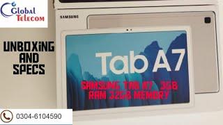 Samsung TAb A7 Unboxing