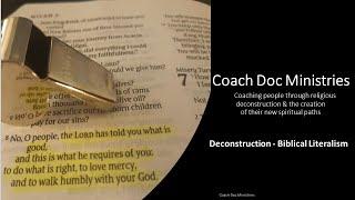 Deconstruction: Biblical Literalism