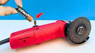 Insert Old Batteries into an Angle Grinder – You Won't Believe What Happens! 