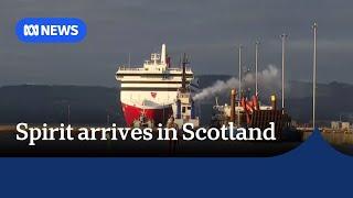 Scottish media mark arrival of Spirit of Tasmania ferry 'too big' for Australia | ABC News