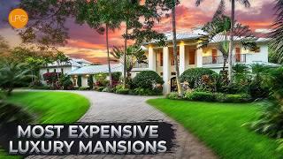 GET INSIDE THE MOST EXPENSIVE LUXURY MEGA MANSIONS IN THE USA