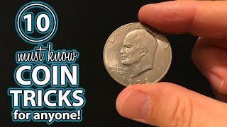 TOP 10 Coin Tricks ANYONE Can DO! (Revealed!)