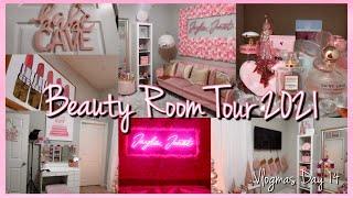 UPDATED BEAUTY ROOM TOUR | VLOGMAS