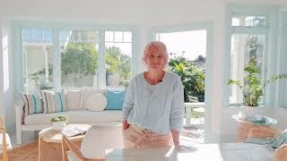 A beachside bungalow transformation: Designed by Kate Alexander using gentle Resene blues and whites