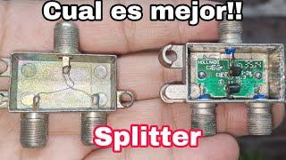 DEBES TENER ESTO PARA VER TV DIGITAL A MÁXIMA CALIDAD.  SPLITTER TEST. 