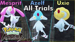 Pokemon Legends Arceus - Mesprit Uxie Azelf Trials - Nintendo Switch